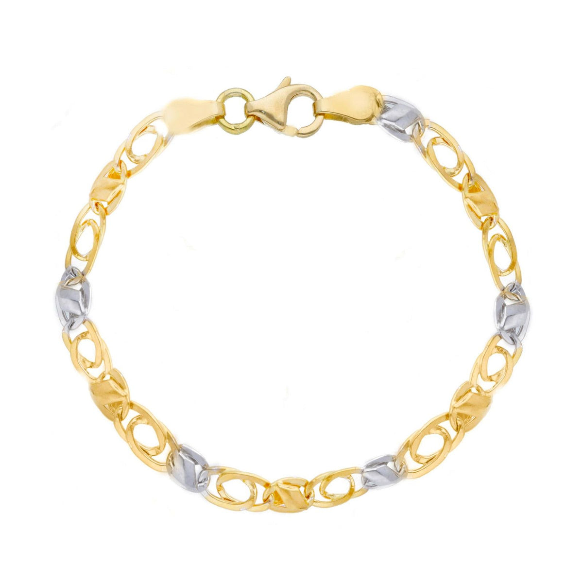 Bracciale JOY Gioielli Oro Da Uomo In Oro Giallo E Oro Bianco MLP110GB21