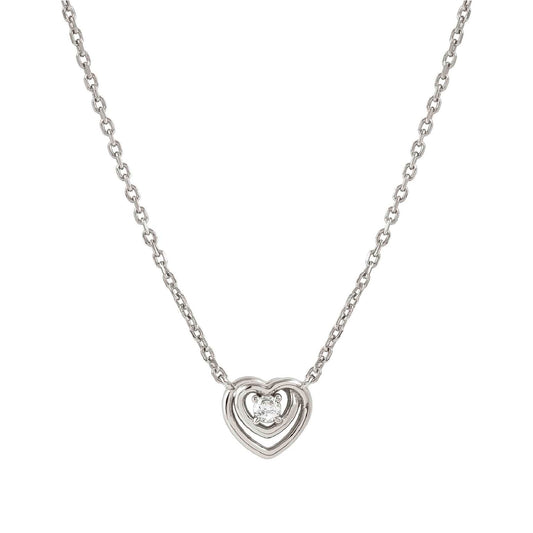 Collana girocollo Nomination in argento con cuore e zircone 004