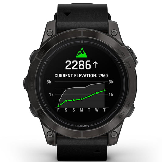 Orologio Smartwatch GPS unisex Garmin Epix™ Pro (Gen 2) in pelle nera 47 mm