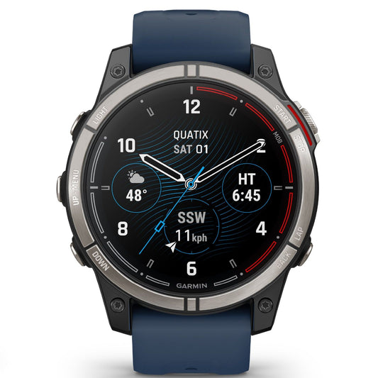 Orologio Smartwatch GPS unisex Garmin Quatix® 7 con silicone blu 47 mm