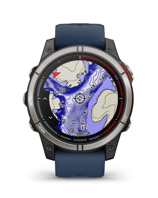 Orologio Smartwatch GPS unisex Garmin Quatix® 7 con silicone blu 47 mm