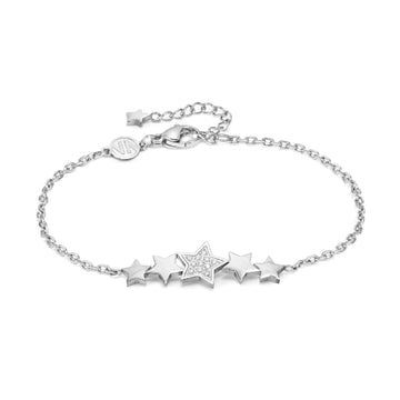 Bracciale acciaio argento Nomination Miss Trendy donna con stelle e zirconi