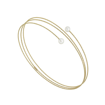 Bracciale donna MagicWire Galassie multifili in oro giallo e 2 perle