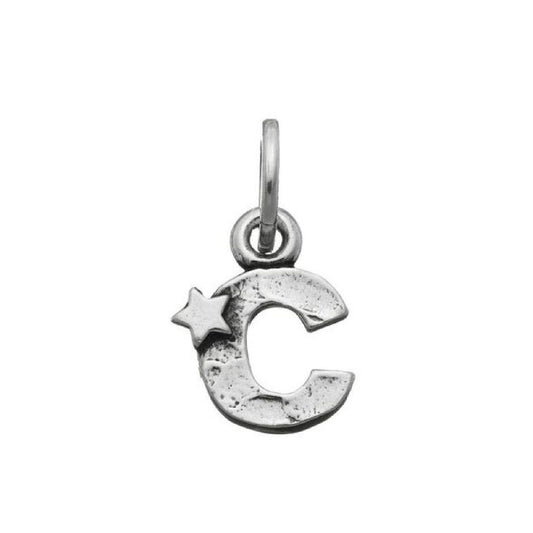 Charm donna Giovanni Raspini Charm "C" Con Stelle argento e iniziale