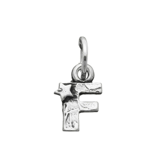 Charm donna Giovanni Raspini Charm "F" Con Stelle argento e iniziale