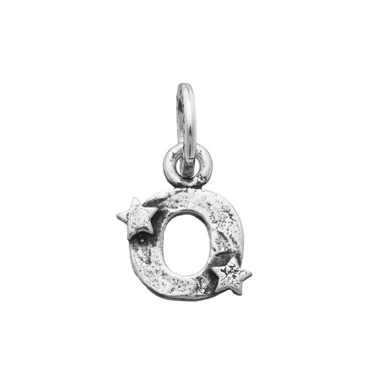 Charm donna Giovanni Raspini Charm "O" Con Stelle argento e iniziale