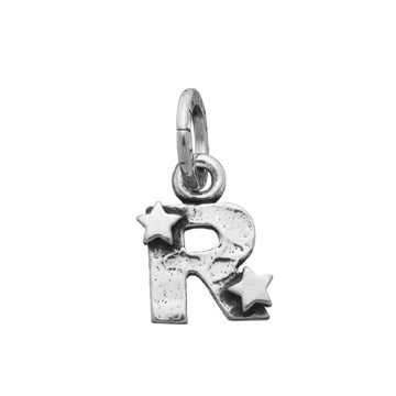 Charm donna Giovanni Raspini Charm "R" Con Stelle argento e iniziale