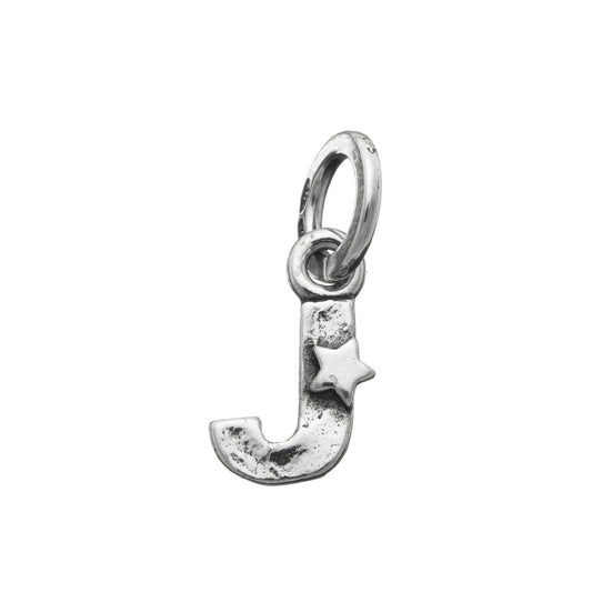 Charm donna Giovanni Raspini Charm "J" Con Stelle argento e iniziale