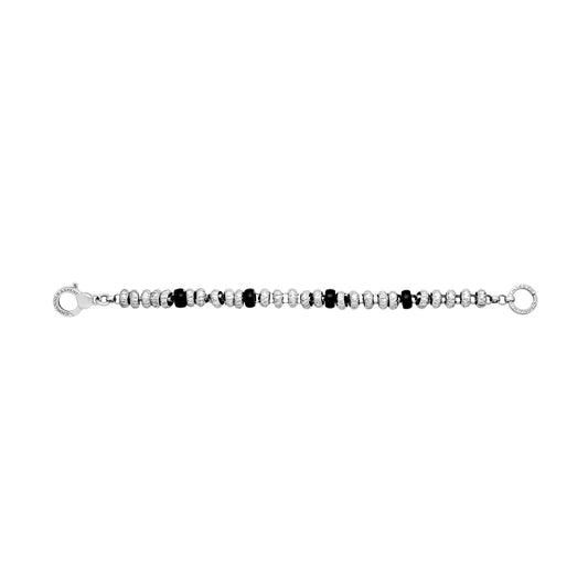 Bracciale catena donna Giovanni Raspini Bead argento onice nera