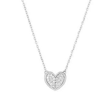 Collana donna Piti Malì Charm argento con cuore di zirconi