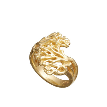 Anello donna Giovanni Raspini Coral in argento dorato corallo