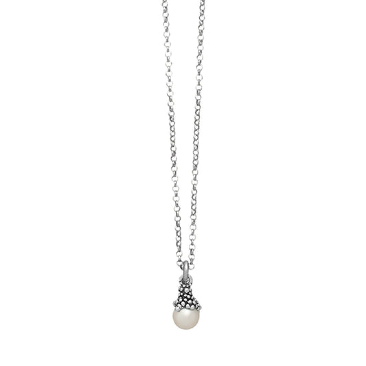 Collana donna Giovanni Raspini Mini Drops in argento con perla