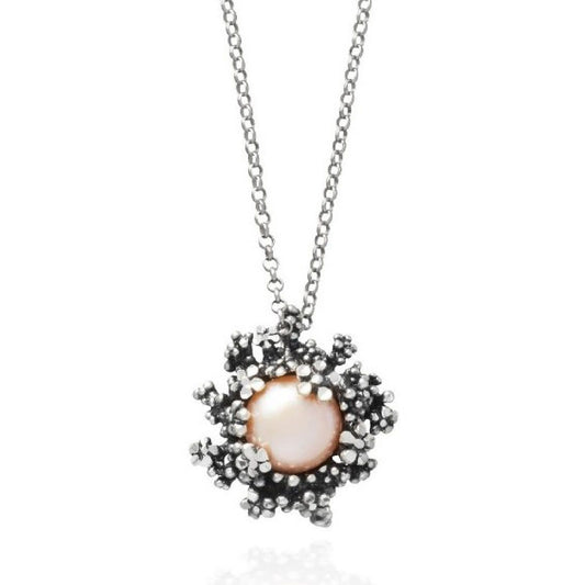 Collana donna Giovanni Raspini Mini Blossom in argento con perla e fiori