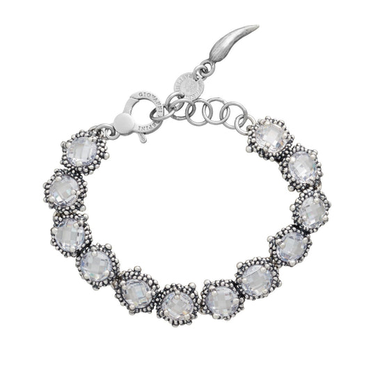 Bracciale donna Giovanni Raspini Shine Mini in argento zirconi in design perlage