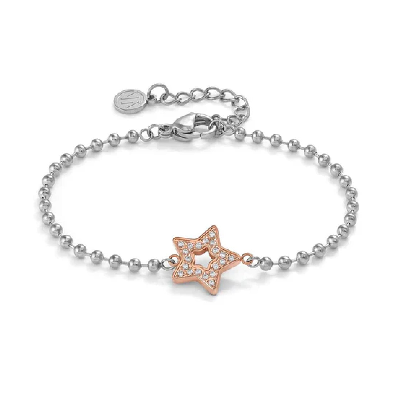 Bracciale catena Nomination in acciaio con zirconi su stella 134003-023