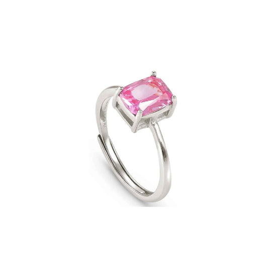 Anello Nomination Colour Wave donna in argento con zircone rosa quadrato