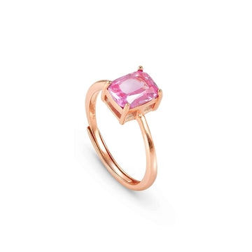 Anello Nomination Colour Wave donna in argento rosé e zircone rosa 149824-031-1