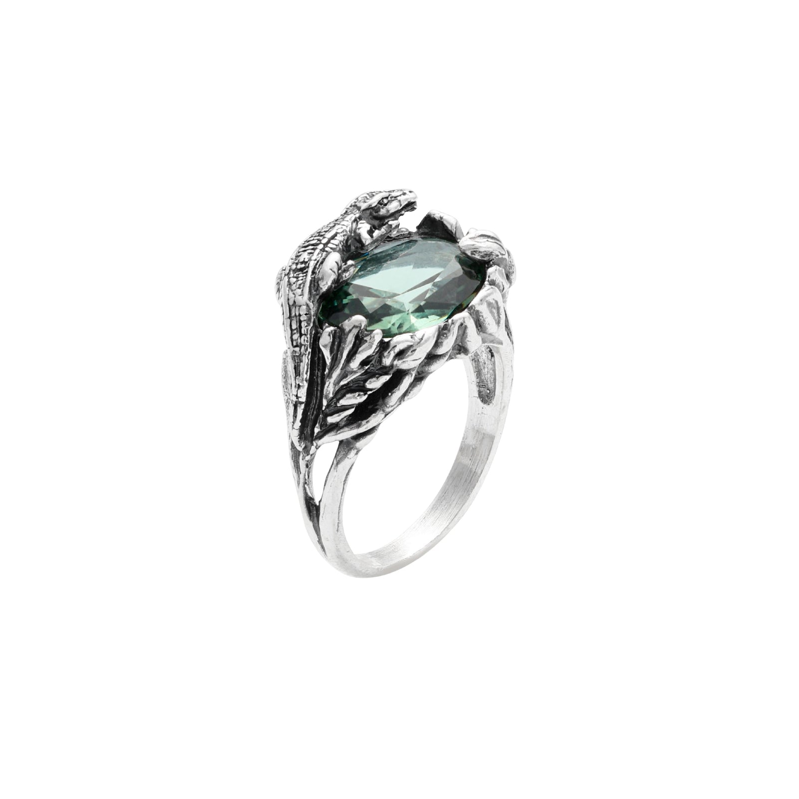 Anello Giovanni Raspini in argento 925 e quarzo verde da donna