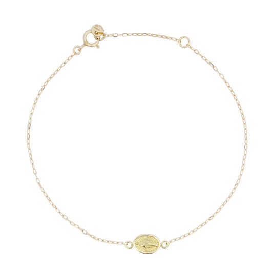 Bracciale Rue Des Mille Golden Mate in oro 18kt da donna con Madonnina