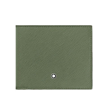 Portafoglio uomo Montblanc Sartorial in pelle verde 8 scomparti 198209-1