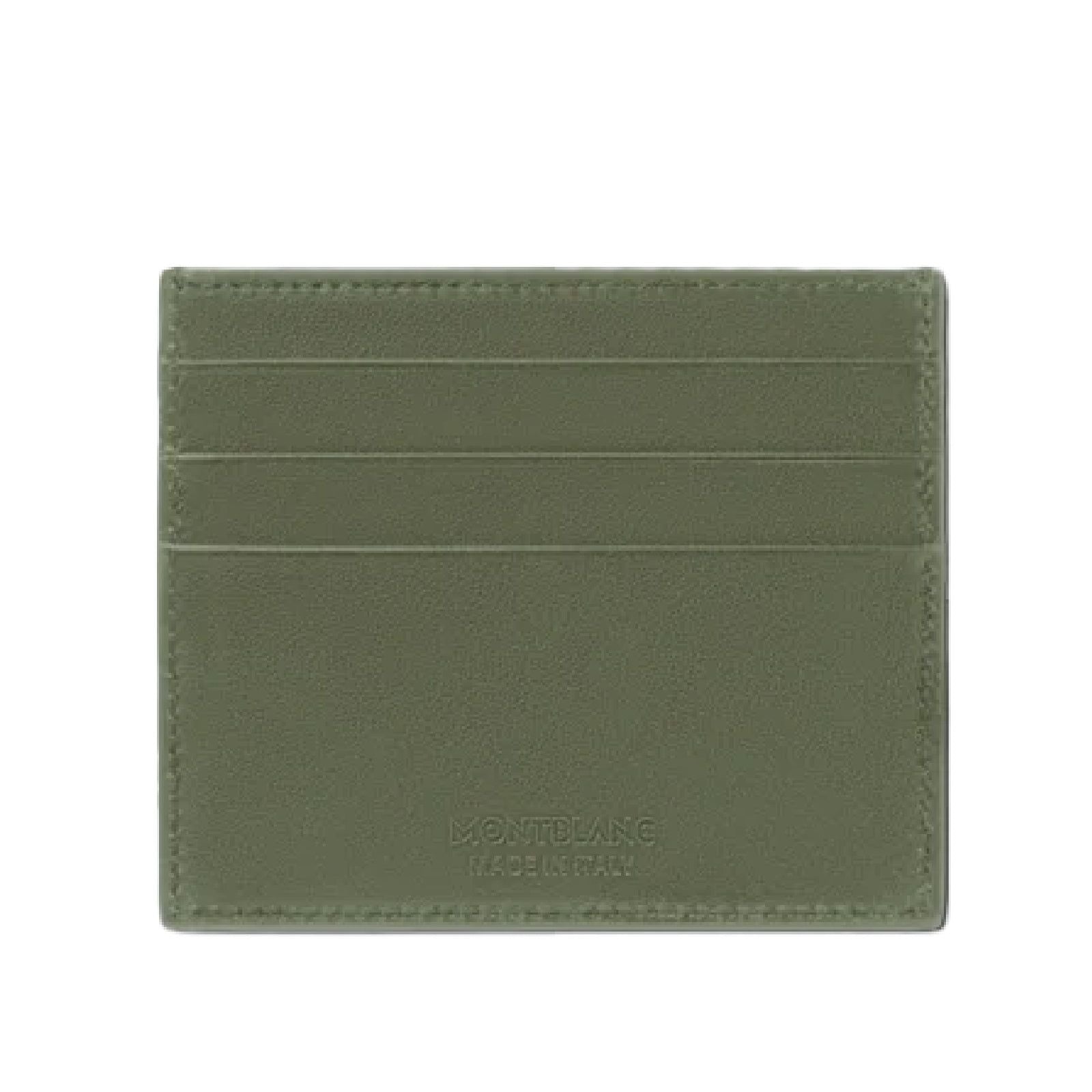 Porta carte uomo Montblanc Meisterstück in pelle verde 6 scomparti 198325-3