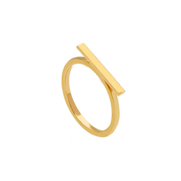 Anello donna JOY Gioielli in oro giallo con linea rigida