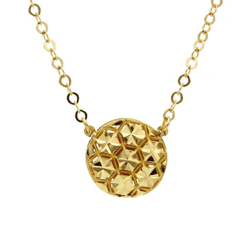 Collana donna JOY Gioielli in oro giallo con ciondolo tondo