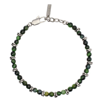 Bracciale uomo 2Jewels Original in acciaio e occhio di tigre verde 232504-1