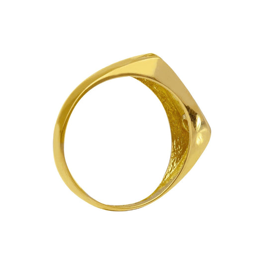 Anello chevalier uomo JOY Gioielli Oro in oro giallo e bianco con zircone