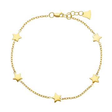 Bracciale donna JOY Gioielli in oro giallo con 5 stelle 237383-1