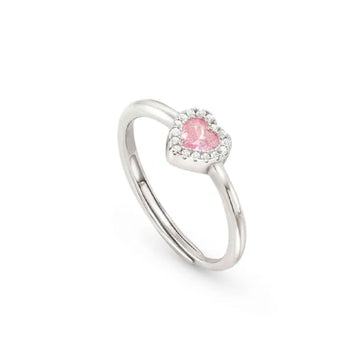 Anello donna Nomination All My Love argento zirconi bianchi e rosa a cuore