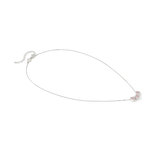 Collana donna Nomination All My Love argento tre cuori zirconi bianchi e rosa