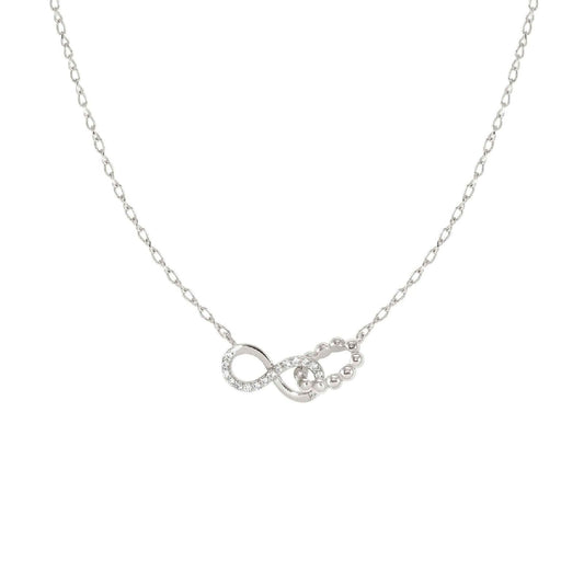 Collana donna Nomination Lovecloud in argento con sfere, infinito e zirconi