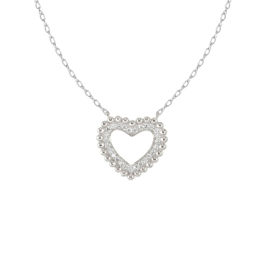 Collana donna Nomination Lovecloud in argento con cuore, sfere e zirconi