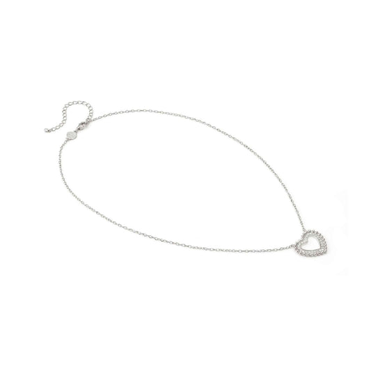 Collana donna Nomination Lovecloud in argento con cuore, sfere e zirconi