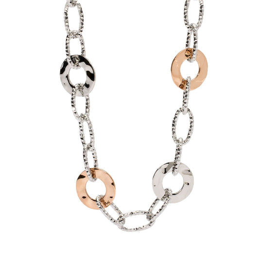 Collana donna 2Jewels Mirage in acciaio rosé con maglie tonde