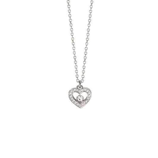 Collana donna 2Jewels To Be Loved in acciaio con cuore di cristalli