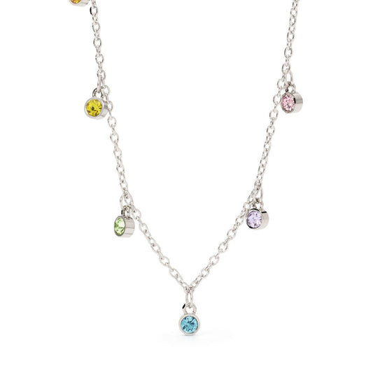 Collana donna 2Jewels Essence in acciaio con cristalli multicolor di 3,5 mm