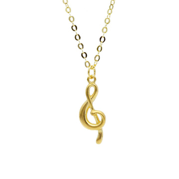 Collana donna JOY Gioielli Oro in oro giallo con chiave di violino