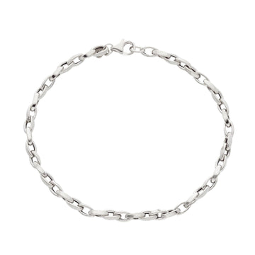 Bracciale donna JOY Gioielli Oro in oro bianco maglie ovali