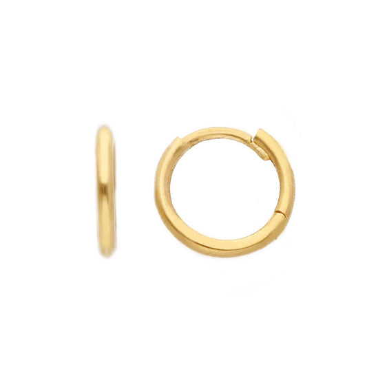 Orecchini cerchio donna JOY Gioielli in oro giallo 8 mm di diametro