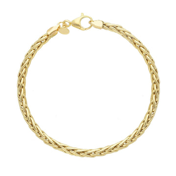 Bracciale donna JOY Gioielli Oro in oro giallo con maglia a spiga