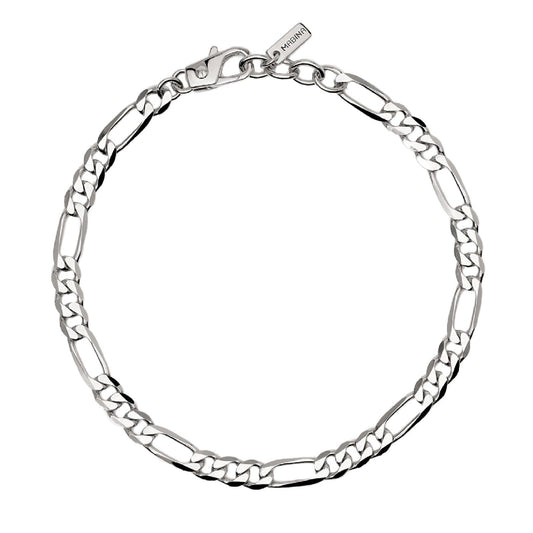 Bracciale catena Mabina Uomo Millennium in argento 925 con catena figaro