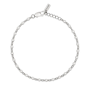 Bracciale Mabina Uomo Skyline in argento 925 con zirconi bianchi