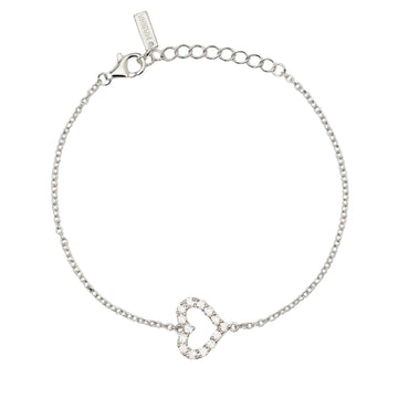 Bracciale donna Mabina Happy Love in argento con cuore di zirconi bianchi