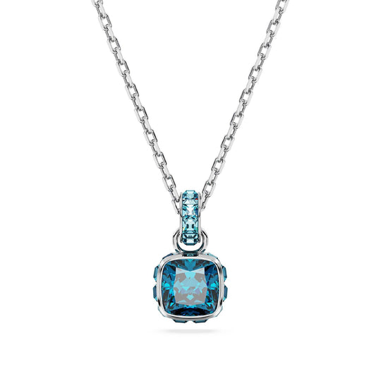 Collana donna Swarovski Birthstone cristallo blu ciondolo dicembre