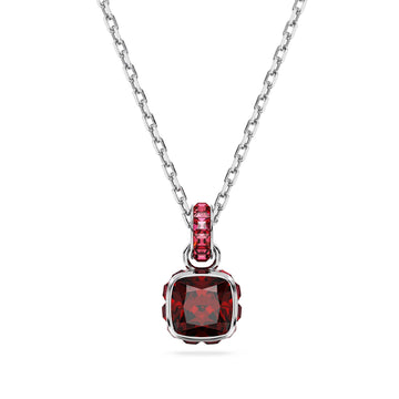 Collana donna Swarovski Birthstone cristallo rosso ciondolo gennaio