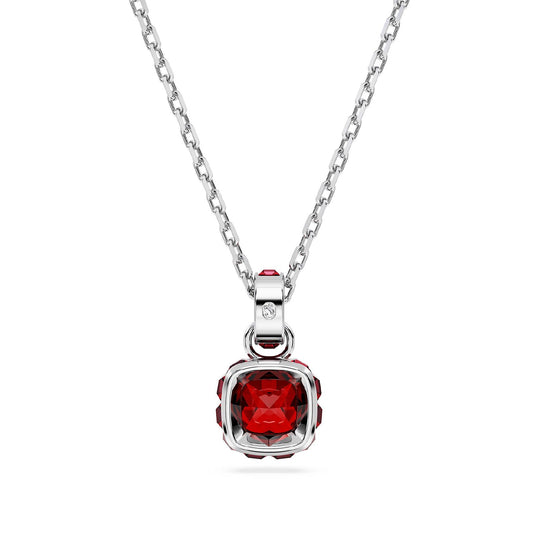 Collana donna Swarovski Birthstone cristallo rosso ciondolo gennaio