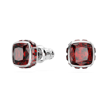 Orecchini punto luce donna Swarovski Birthstone cristallo rosso gennaio