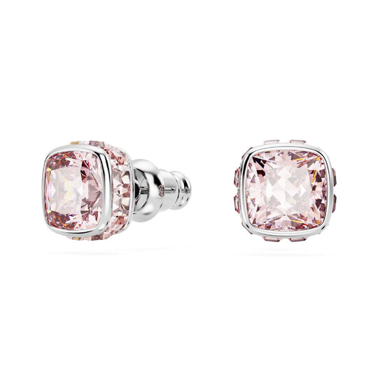 Orecchini punto luce donna Swarovski Birthstone cristallo rosa giugno